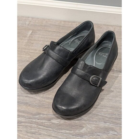 Dansko Tamara Womens Clog Size EU 39 - US 8.5-9 Buckle Black Leather Comfort - Picture 16 of 16